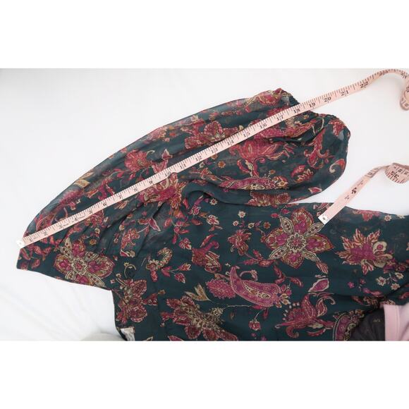 NWT Band of the Free Mandy Dress Pine Berry Boho Green Floral Dress Size Small - Picture 10 of 12